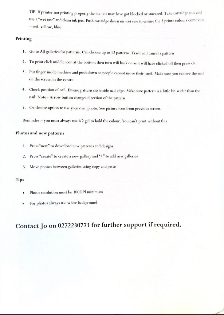 Artpro Nail Manicure O'2Nails Digital Nail Art & Photo Printer Machine ( O2nail or O2nails)