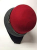 NZ Made Fashion Accessories Two Colour Felt Cloche (One size) - Red/Grey