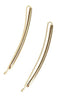 QVS Hair Accessories QVS Hairslides with Gold Metal (2)
