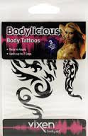 Body Tattoo Stick On (Chains and keys) - Large BUY 2 GET 1 FREE DEAL