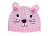 Baby Fashion Accessories Little Bunny Wool Beanie (One Size) - Pink/Blue