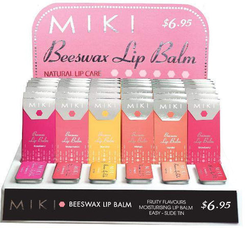 Miki Beeswax Lip Balm - Raspberry