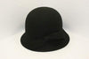 NZ Made Fashion Accessories Loop Bow Felt Cloche (One Size) - Black