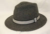 NZ Made Fashion Accessories Mens Marle Wool Fedora (Medium to Large) - Grey