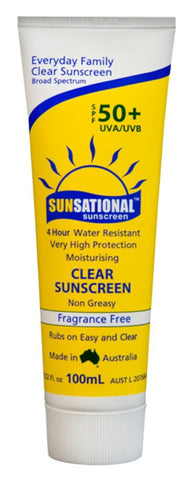 Sunsational 50+ SPF Clear Sunscreen - 1 Litre (Sensitive skin)