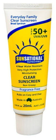 Sunsational 50+ Clear Sunscreen - 100ml (For Sensitive skin)