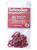 Schoolies Hair Accessories Maroon - Snag Free Hair Elastics (30)
