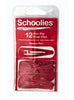 Schoolies Hair Accessories Red - Non-Slip Snap Clips (12)