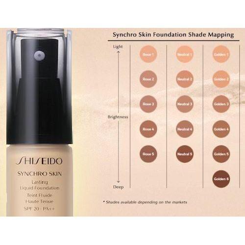 Shiseido Makeup Shiseido Synchro Skin Lasting Liquid­ Foundation SPF20 - G3 (golden / ochre 3)