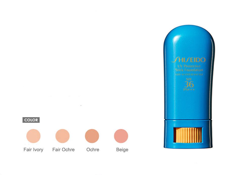 Shiseido Makeup Shiseido UV Protective Stick Foundation SPF 37. Waterproof anti-aging foundation. Fair Ivory